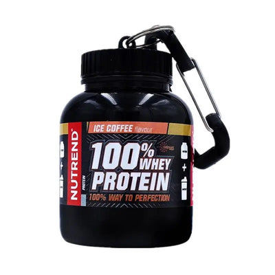 Portable Protein Powder & Pill Storage Keychain Bottle